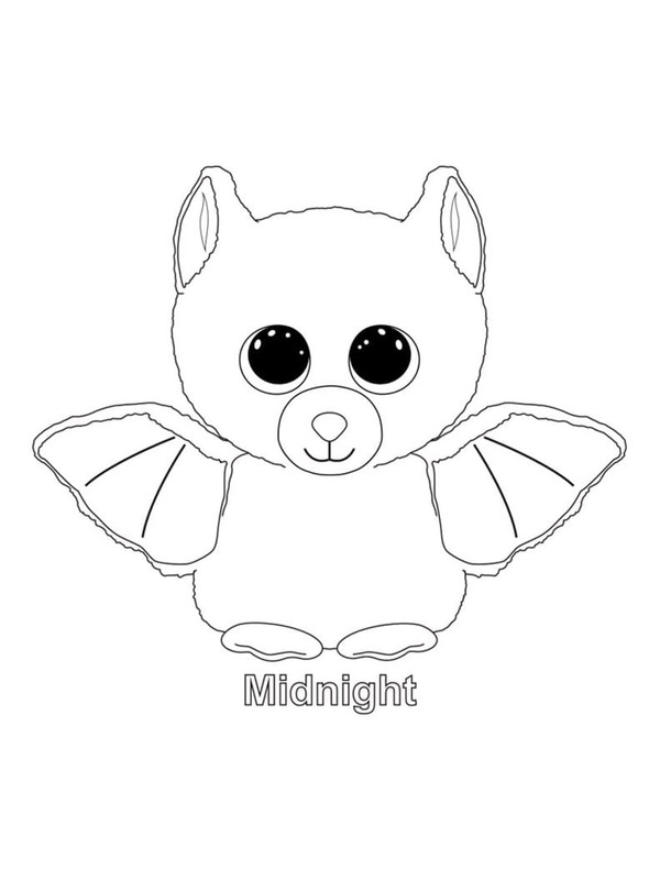 Kolorowanka Beanie Boos bezpłatny łatwy