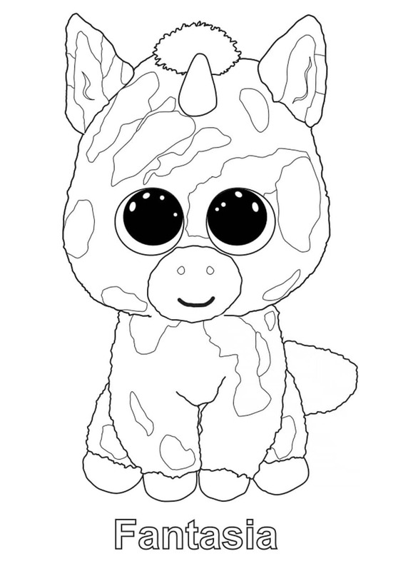 Kolorowanka Beanie Boos bezpłatny