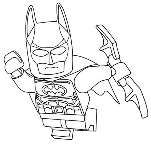 Kolorowanka Lego Batman bezpłatny dla dzieci