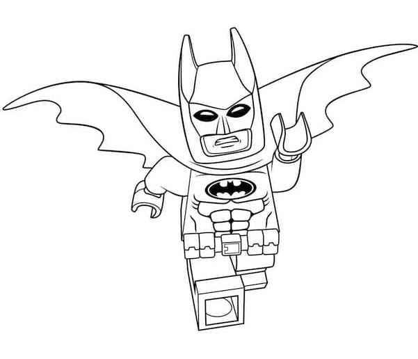 Kolorowanka Lego Batman bezpłatny wydruku podstawowy