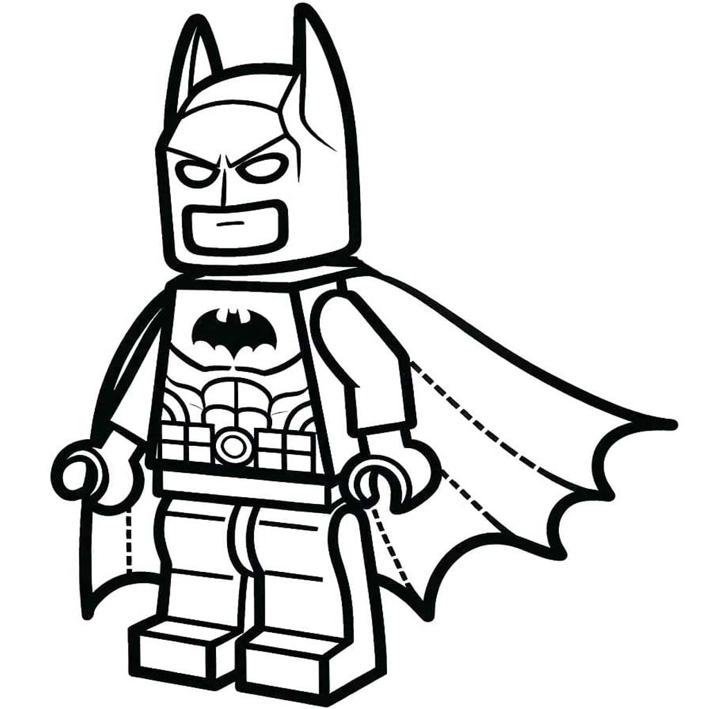 Kolorowanka Lego Batman bezpłatny wydruku