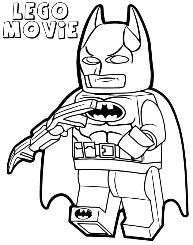 Kolorowanka Lego Batman wydruku dla dzieci