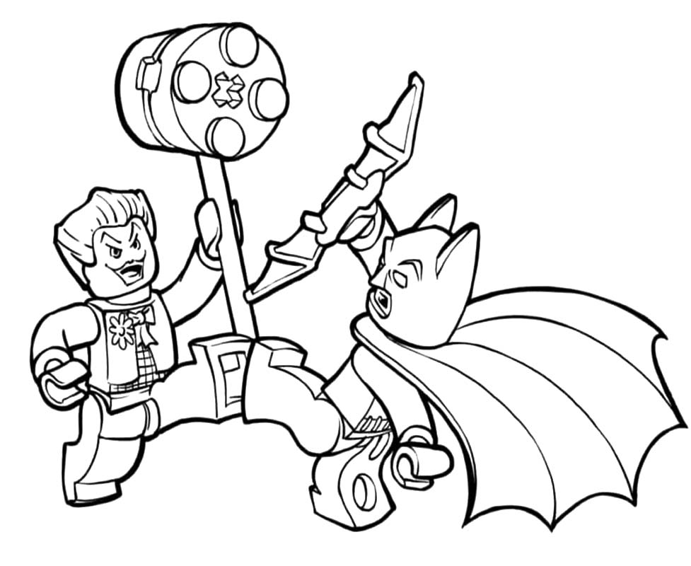 Kolorowanka Lego Batman wydruku podstawowy