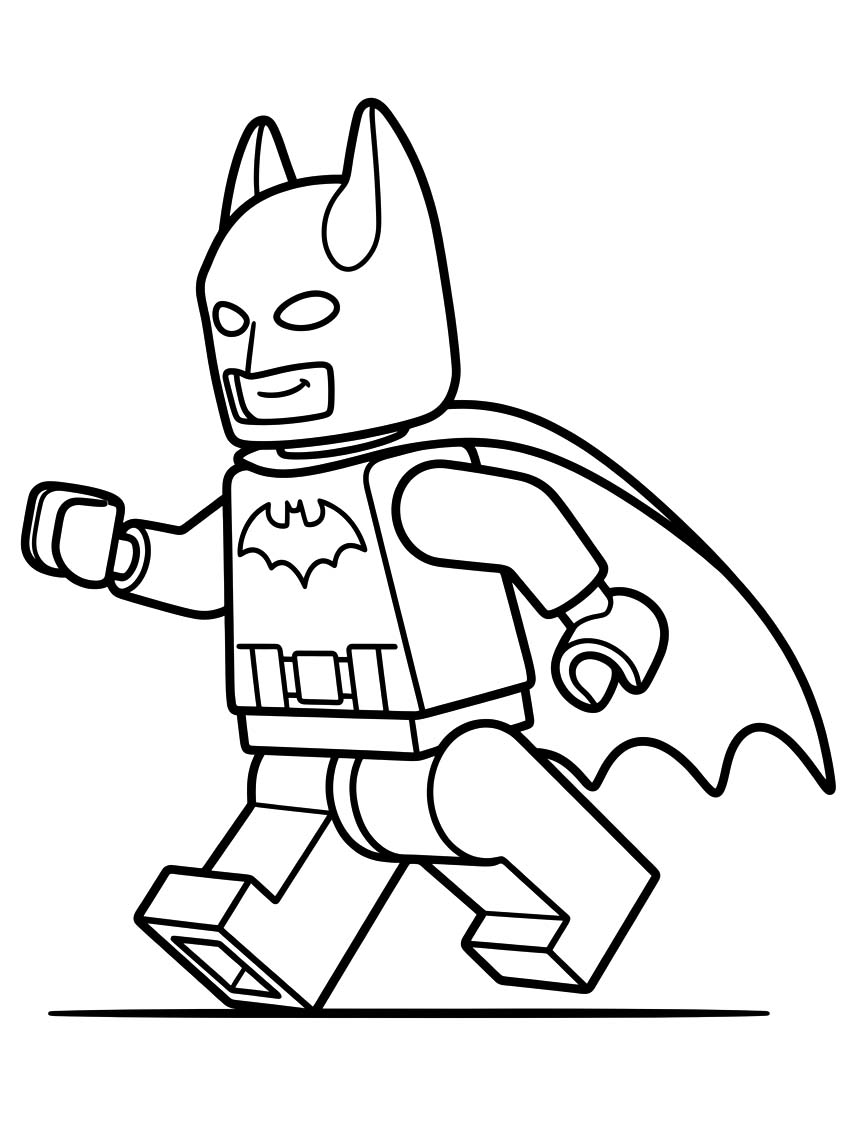 Kolorowanka Lego Batman wydruku prosty