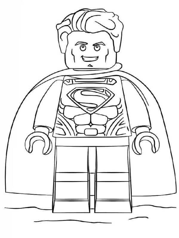 Kolorowanka Lego Superman wydruku
