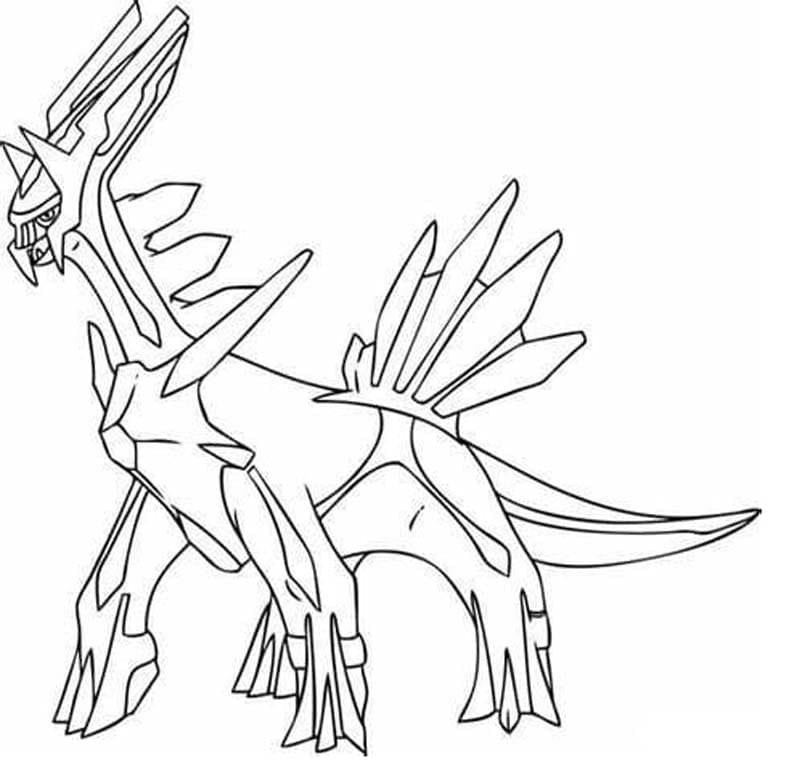 Kolorowanka Narysuj Arceus bezpłatny łatwy