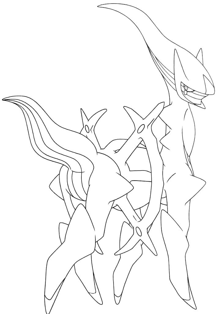 Kolorowanka Narysuj Arceus bezpłatny