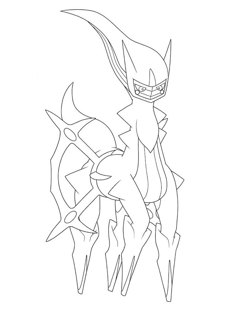 Kolorowanka Narysuj Arceus podstawowy