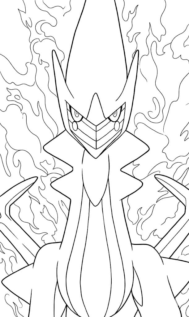 Kolorowanka Narysuj Arceus prosty
