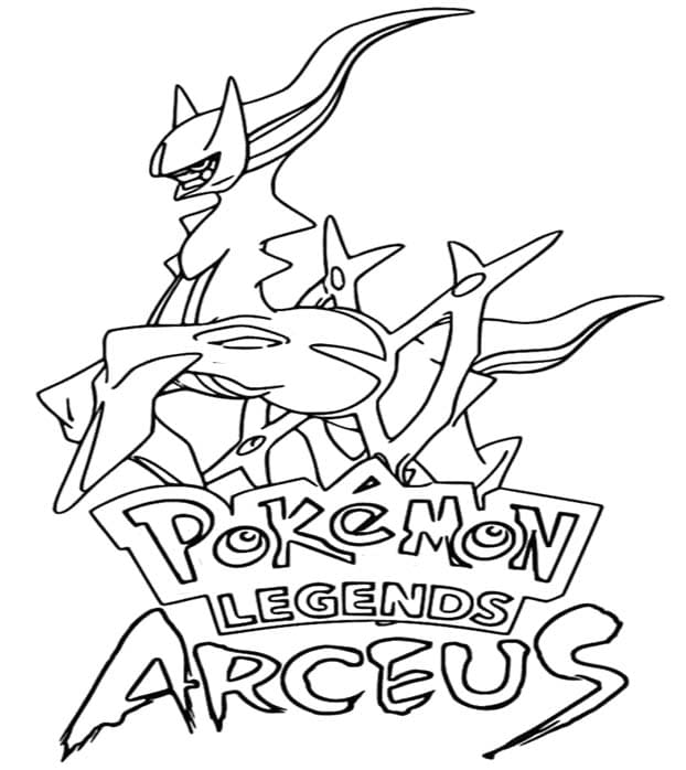 Kolorowanki Arceus