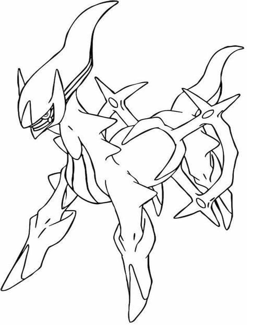 Kolorowanka Narysuj Arceus