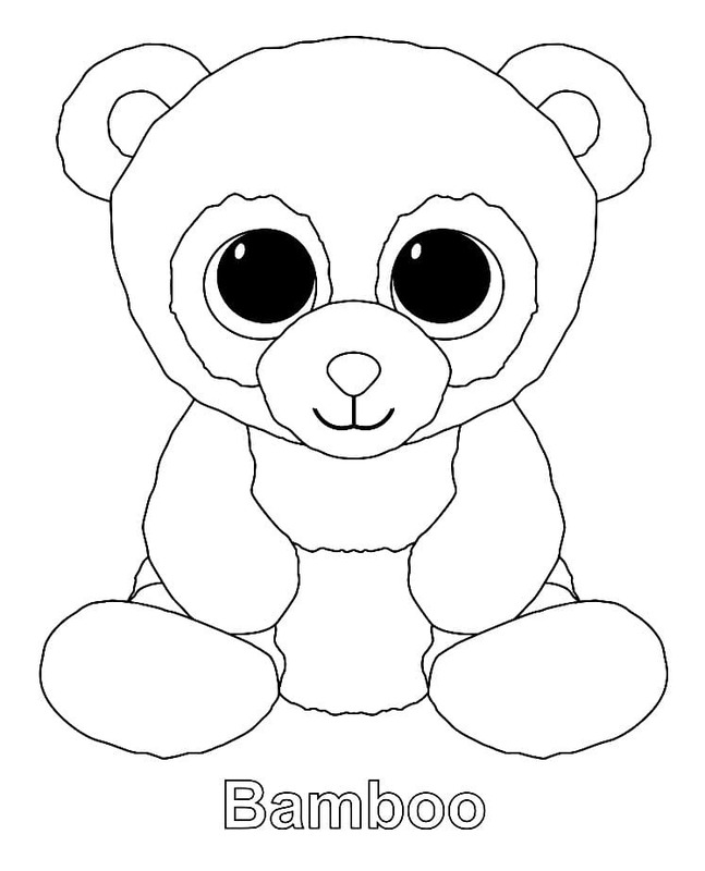 Kolorowanka Narysuj Beanie Boos bezpłatny dla dzieci
