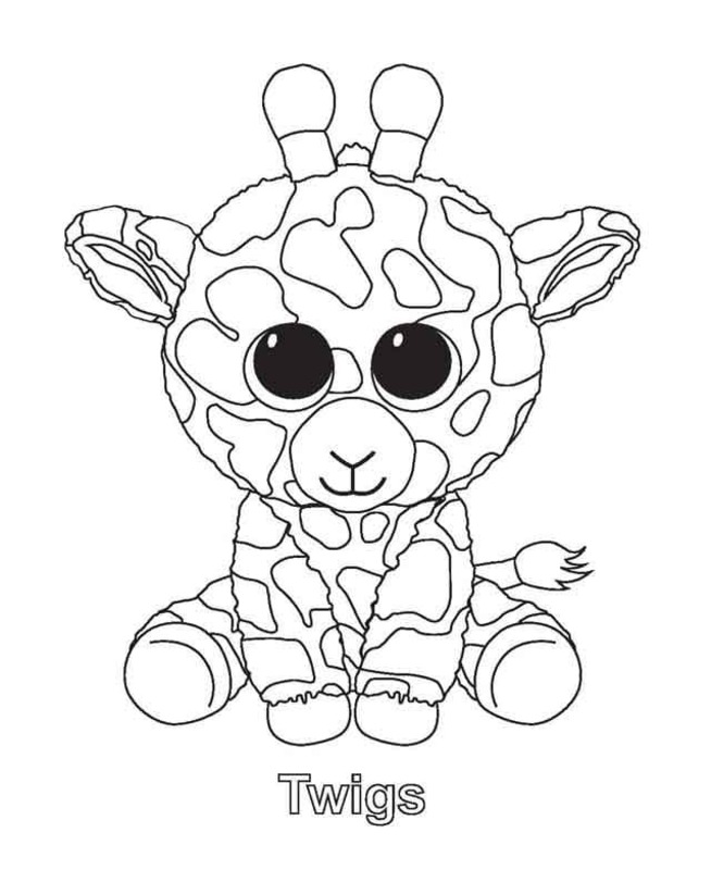 Kolorowanka Narysuj Beanie Boos bezpłatny wydruku łatwy