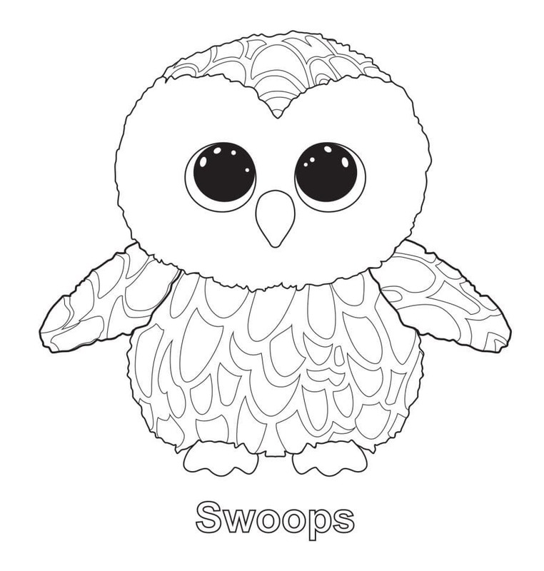 Kolorowanka Narysuj Beanie Boos bezpłatny