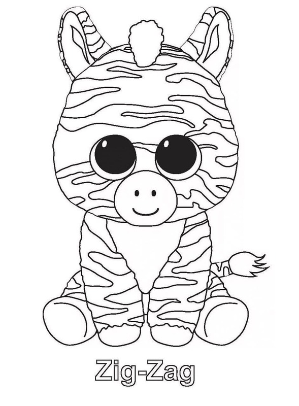 Kolorowanka Narysuj Beanie Boos dla dzieci