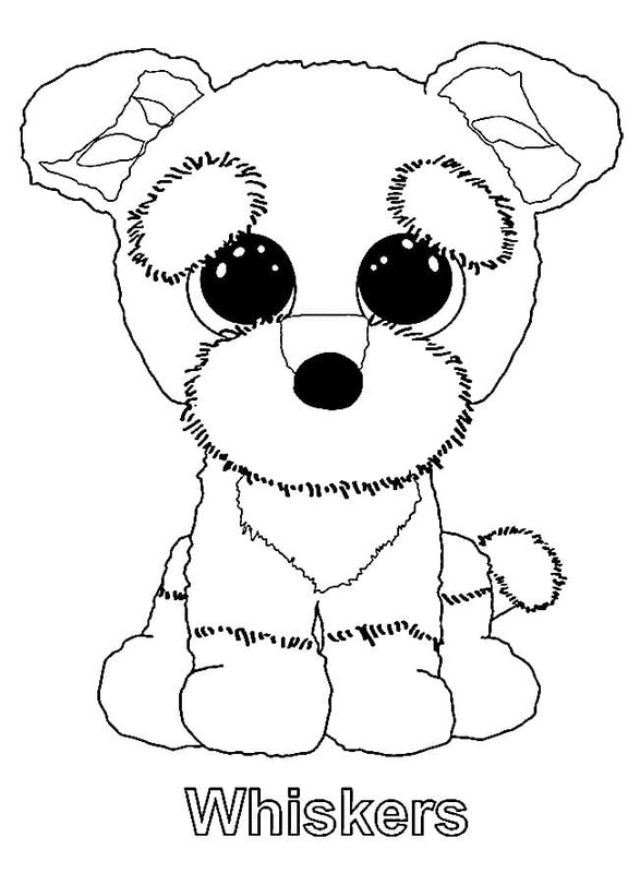 Kolorowanka Narysuj Beanie Boos prosty