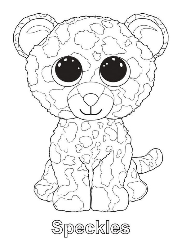 Kolorowanka Narysuj Beanie Boos wydruku dla dzieci