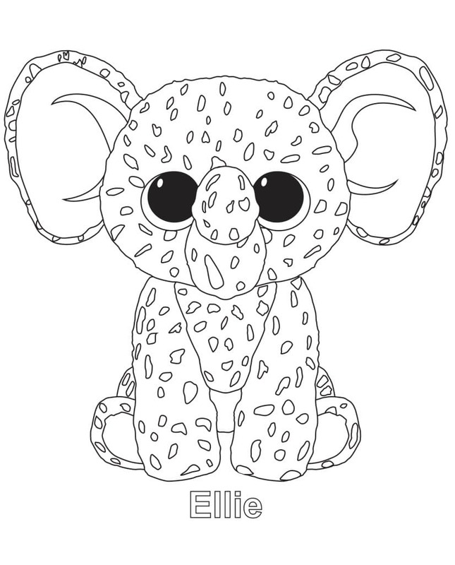 Kolorowanka Narysuj Beanie Boos wydruku
