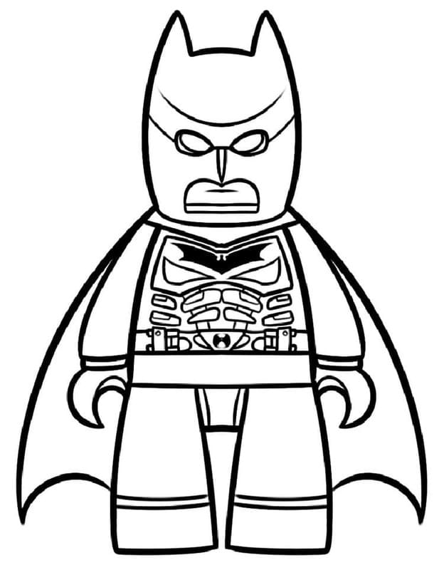 Kolorowanka Narysuj Lego Batman bezpłatny podstawowy