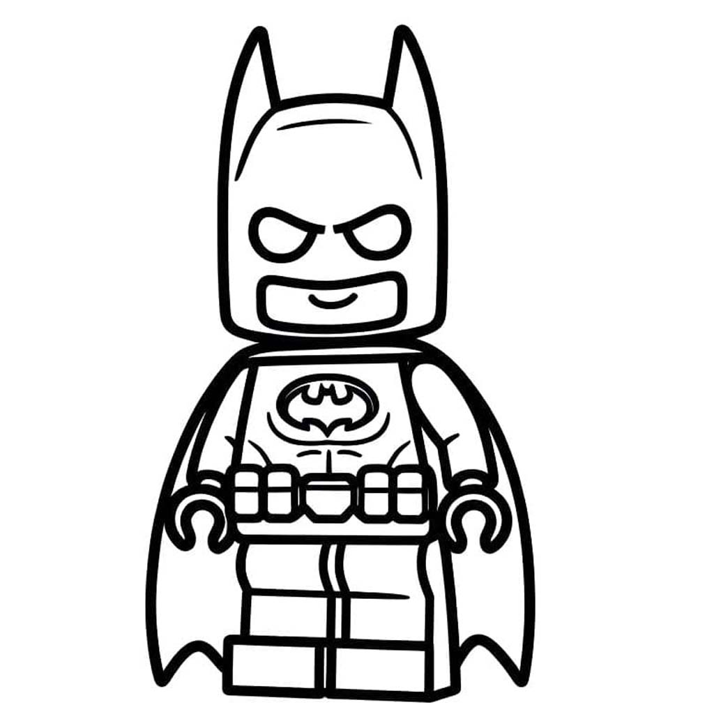 Kolorowanka Narysuj Lego Batman bezpłatny
