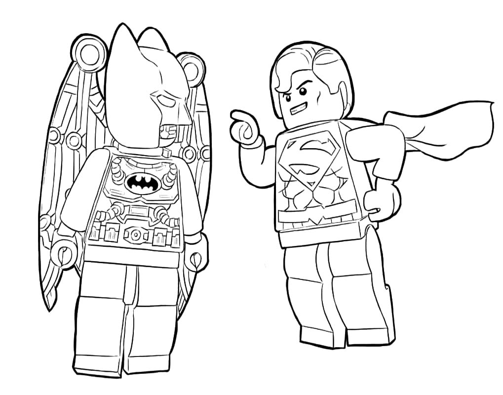 Kolorowanka Narysuj Lego Batman dla dzieci