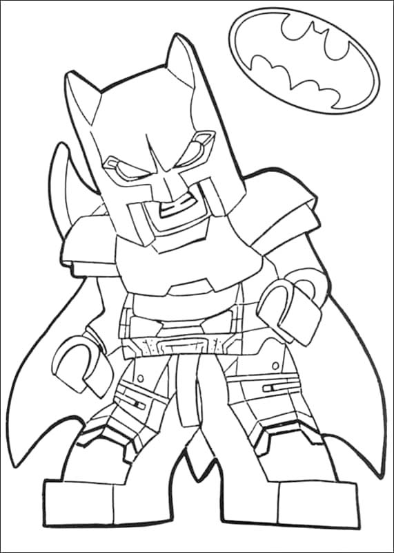 Kolorowanka Narysuj Lego Batman wydruku dla dzieci
