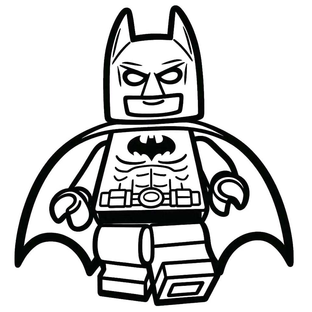 Kolorowanka Narysuj Lego Batman wydruku