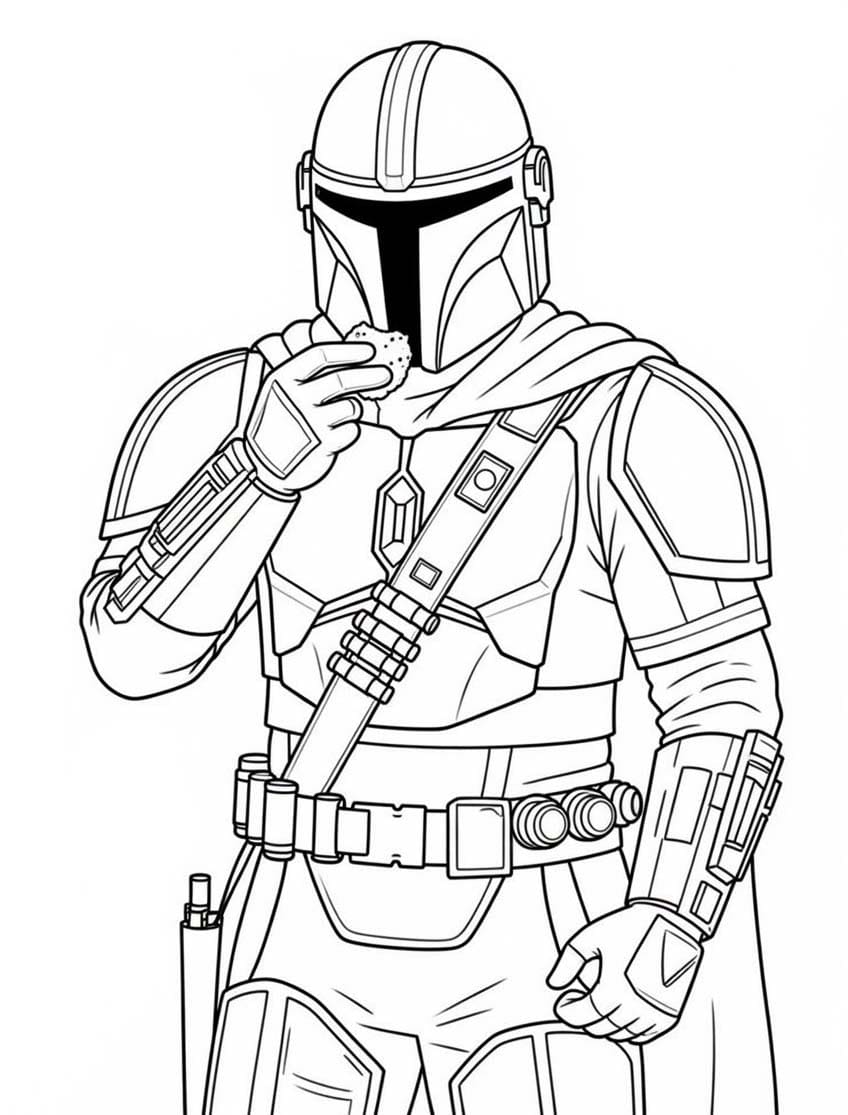 Kolorowanki Mandalorian