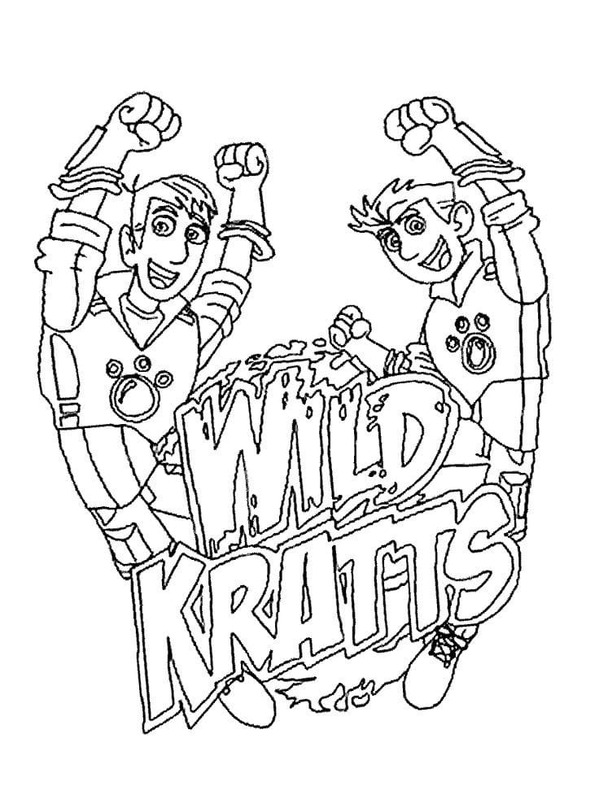 Kolorowanka Narysuj Wild Kratts bezpłatny dla dzieci