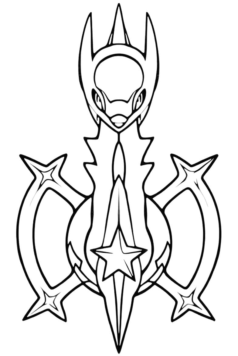 Kolorowanka Obraz Arceus wydruku