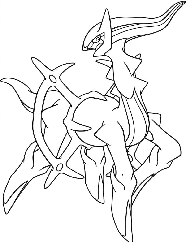 Kolorowanka Obraz Arceus