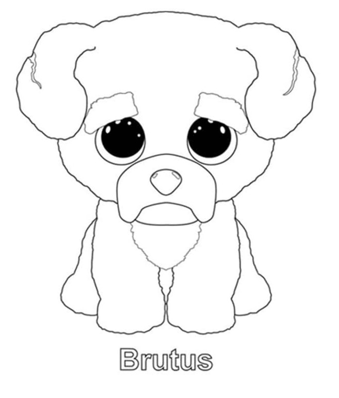 Kolorowanka Obraz Beanie Boos do druku