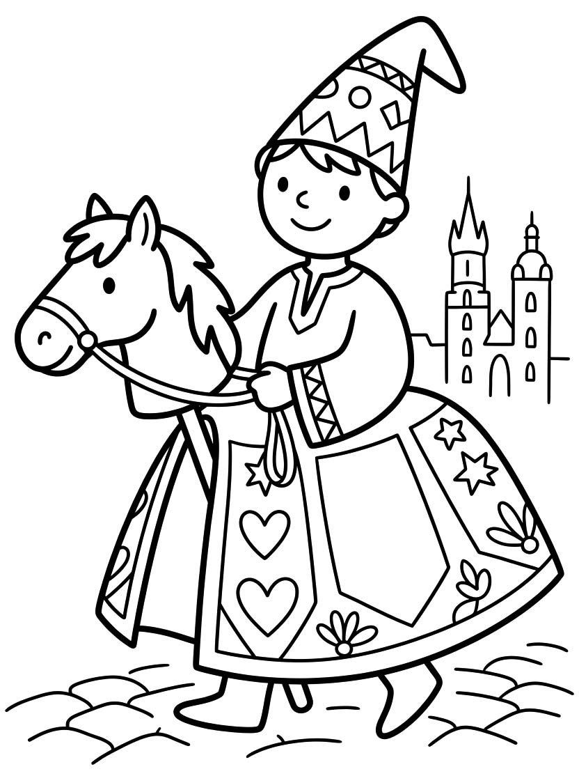 Kolorowanka Obraz Lajkonik