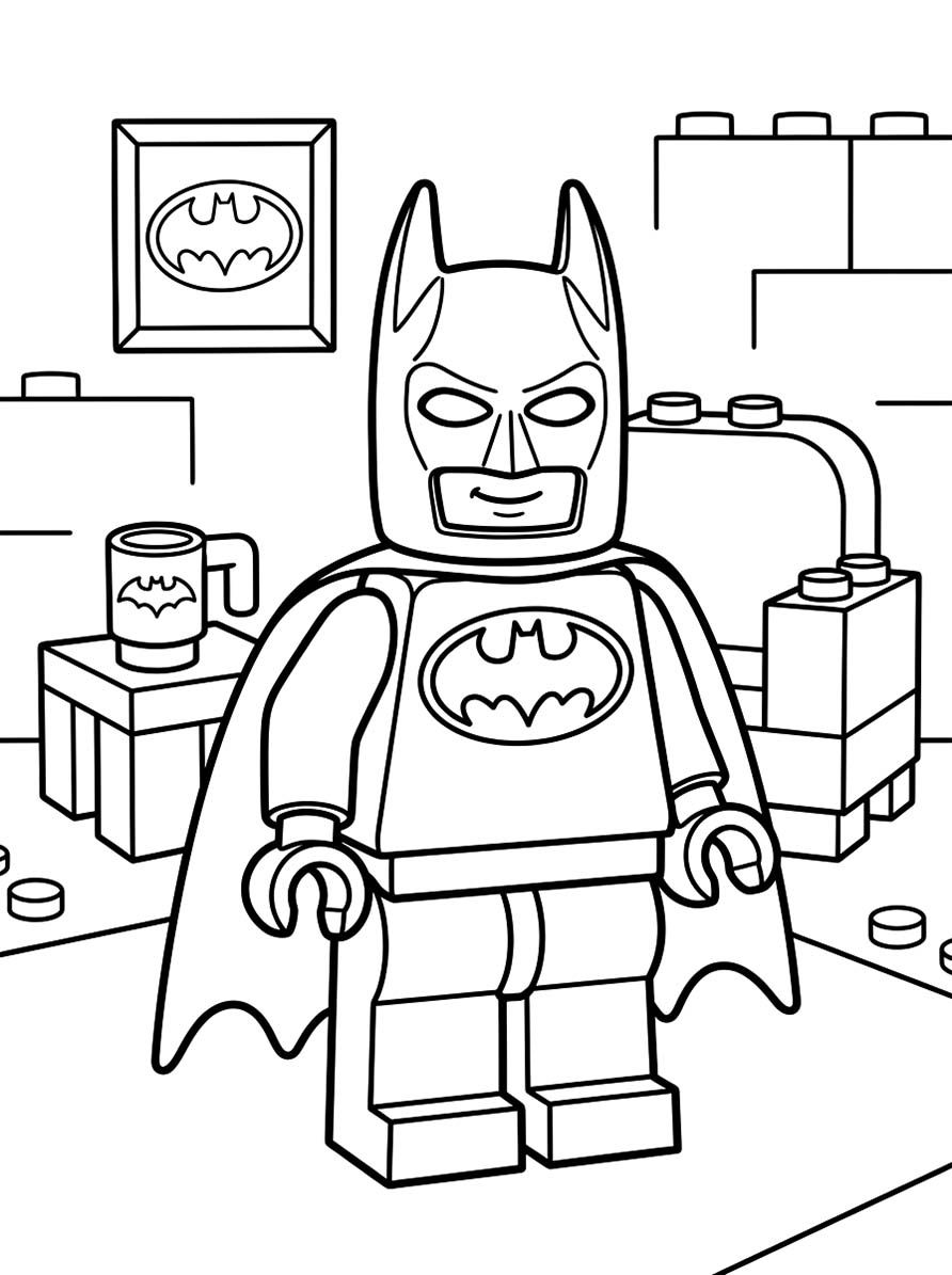 Kolorowanka Obraz Lego Batman bezpłatny