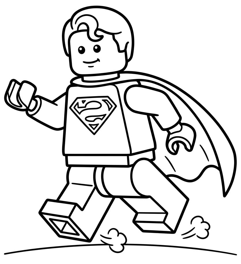 Kolorowanka Obraz Lego Superman
