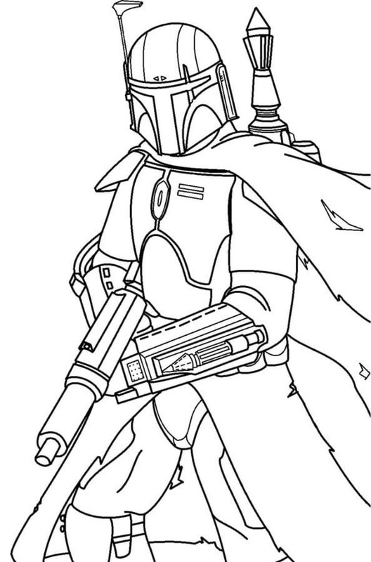 Kolorowanka Obraz Mandalorian