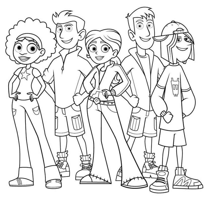 Kolorowanka Wild Kratts dla dzieci