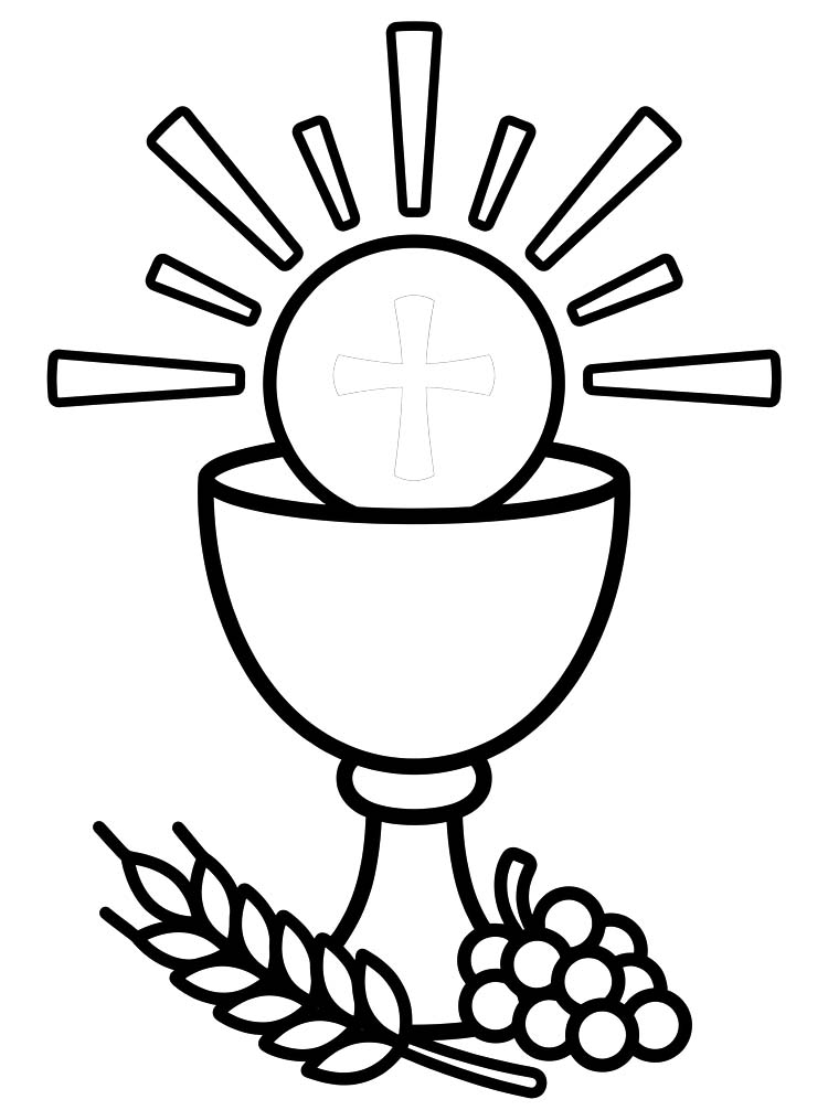 Kolorowanka Corpus Christi bezpłatny wydruku podstawowy