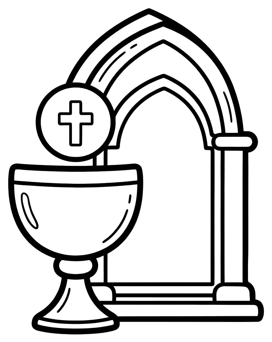 Kolorowanka Corpus Christi wydruku podstawowy