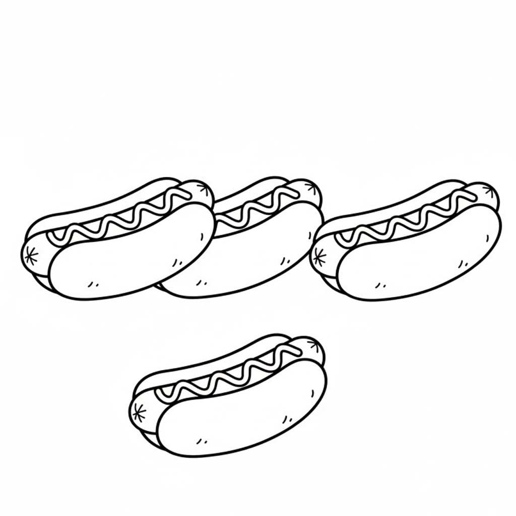 Kolorowanka Hot Dog bezpłatny
