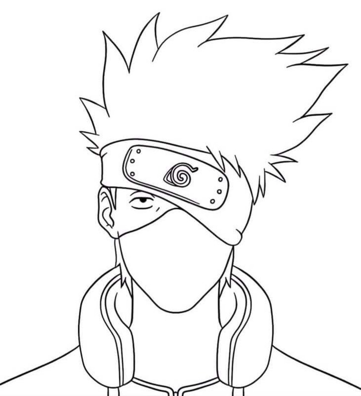Kolorowanka Kakashi Hatake bezpłatny