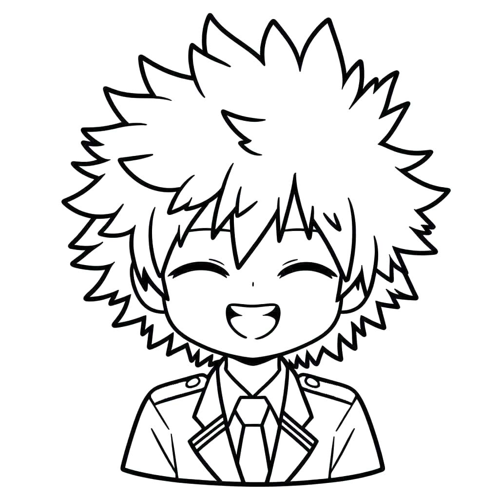 Kolorowanka Katsuki Bakugo bezpłatny