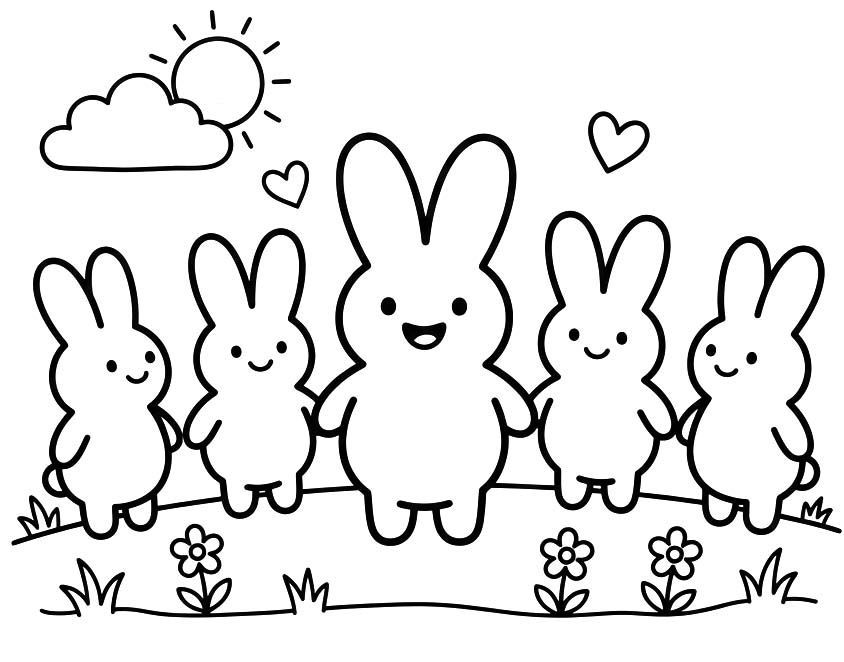Kolorowanka Marshmallow Peeps bezpłatny prosty