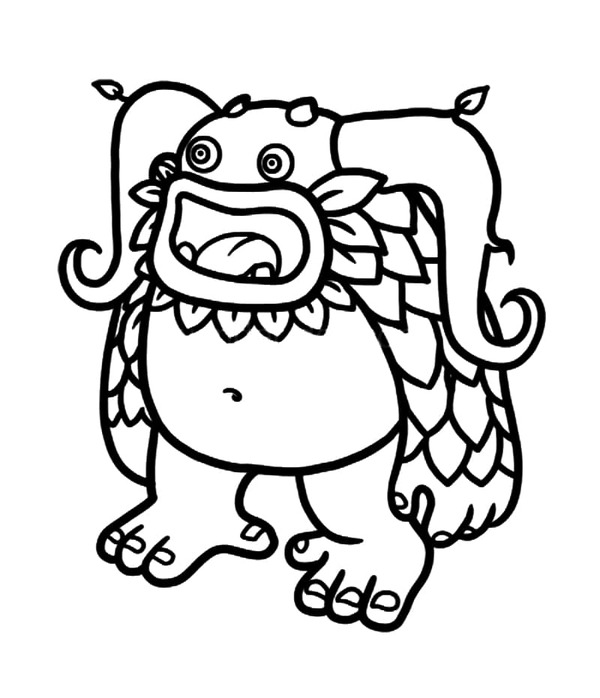Kolorowanka My Singing Monsters dla dzieci