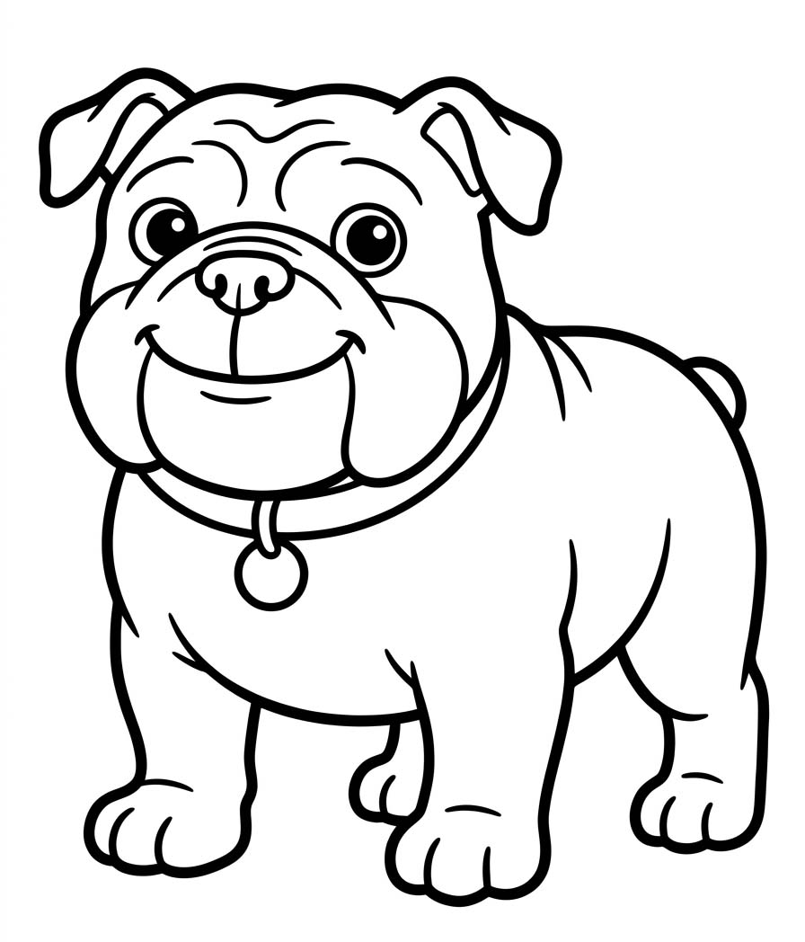 Kolorowanki Buldog