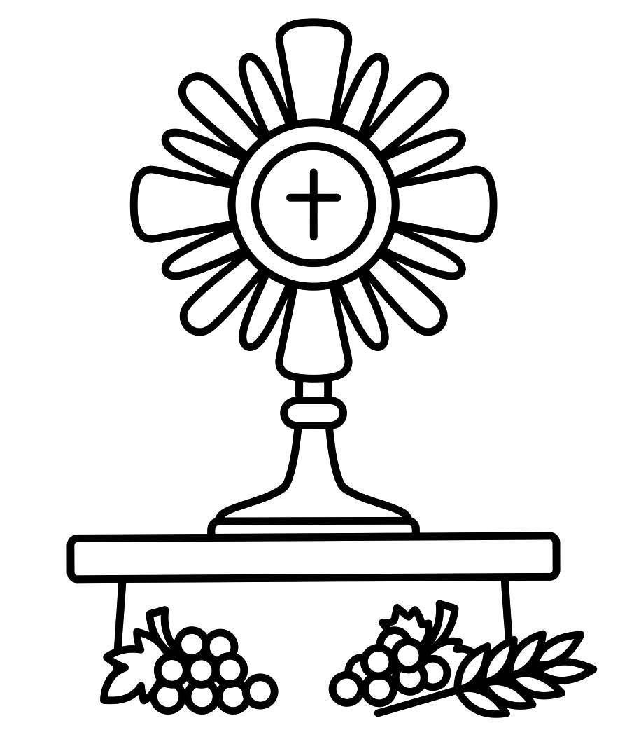 Kolorowanka Narysuj Corpus Christi wydruku łatwy