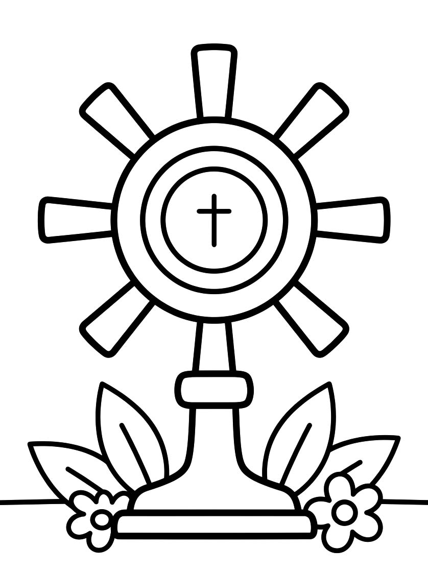 Kolorowanka Narysuj Corpus Christi wydruku