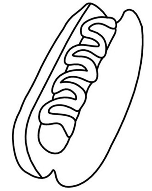 Kolorowanki Hot Dog