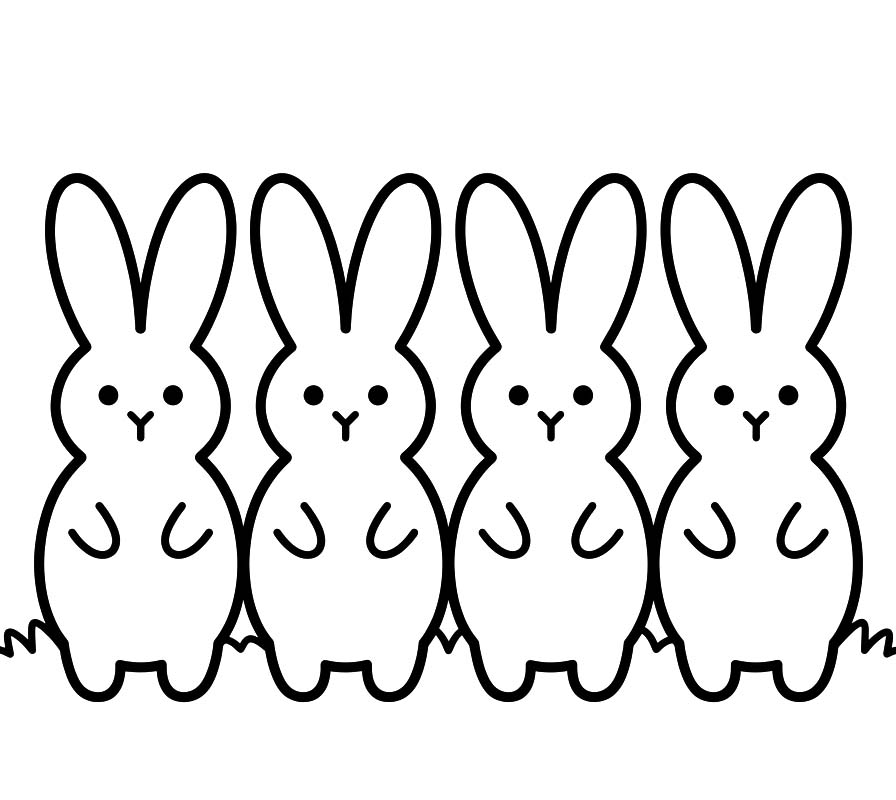 Kolorowanka Narysuj Marshmallow Peeps