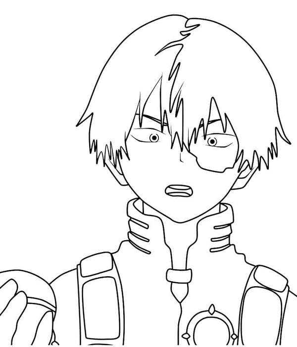 Kolorowanki Shoto Todoroki